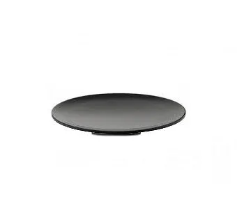 [VERRINE_GA_259] Pack de 12 verrines plateaux rondes noires ( Tarif par sac de 12 pcs)