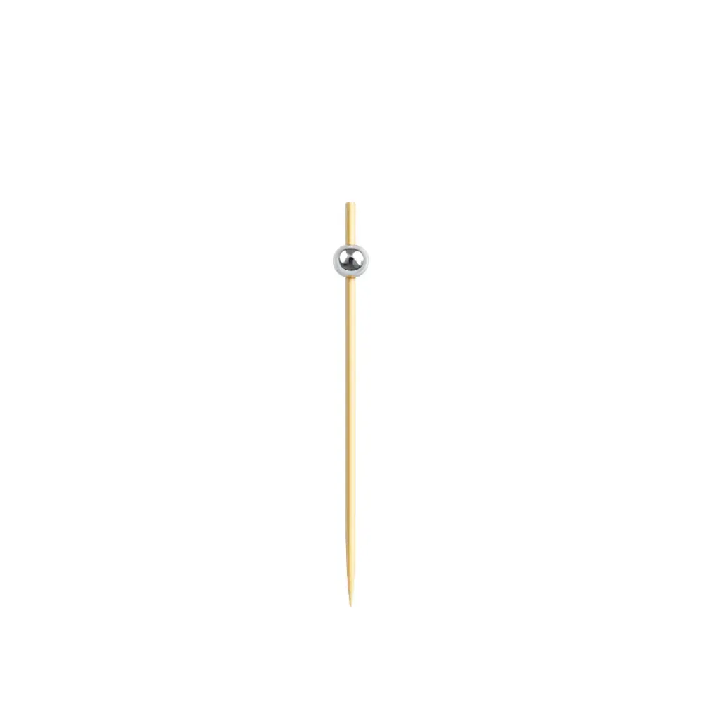 [PIQUE_437-13_BOULE_ARGENT] Pique boule argent 437-13 ( 1 unité de vente = sac de 100 pièces) (100 sacs par carton)