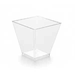 Verrine carré 120 cc en PS (1000 pièce / carton ) SMART