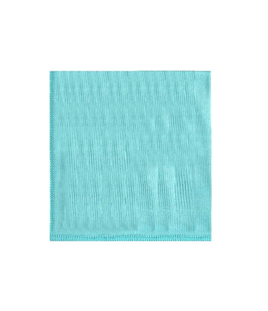 LAVETTE MICROFIBRE POUR VITRE 35*35CM BLEU TIT ( sacs de 10 unités)(200unités/carton)