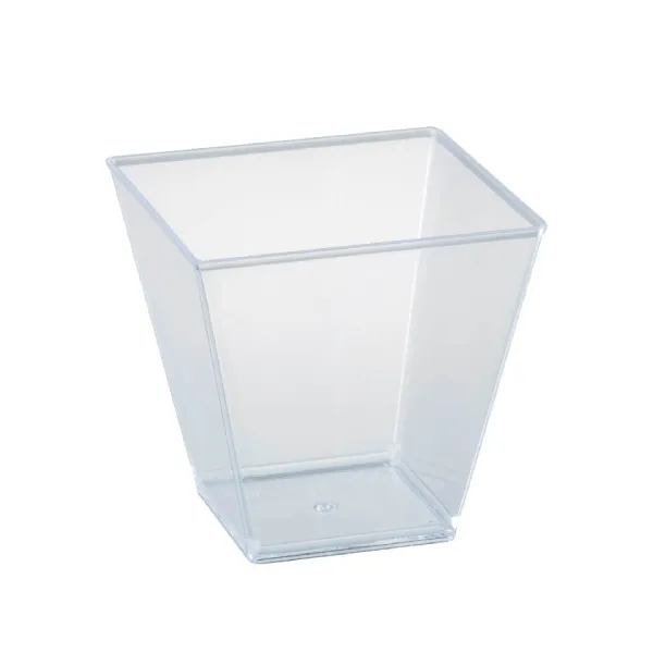 Verrine carré 120cc en PS Crystal CP