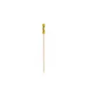 Pique avec extrémité décoré en bois jaune 437-13 ( 1 unité de vente = sac de 100 pièces) (100 sacs par carton)