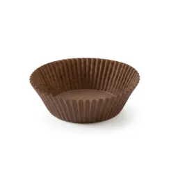 [N_12_MARRON_CAISSETTE_PLISSEE] CAISSETTE PLISSEE N°12 MARRON saca ( 1 unité de vente = sac de 250 pièces)( 80 sacs/carton)