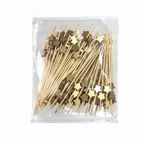 PIQUE ETOILE DORE 437-15 ( 1 unité de vente = sac de 100 pièces) (100 sacs par carton)