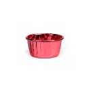 Boîte à cupcake lazer rond rouge (carton de 120 packs) (pack= 25 unités)