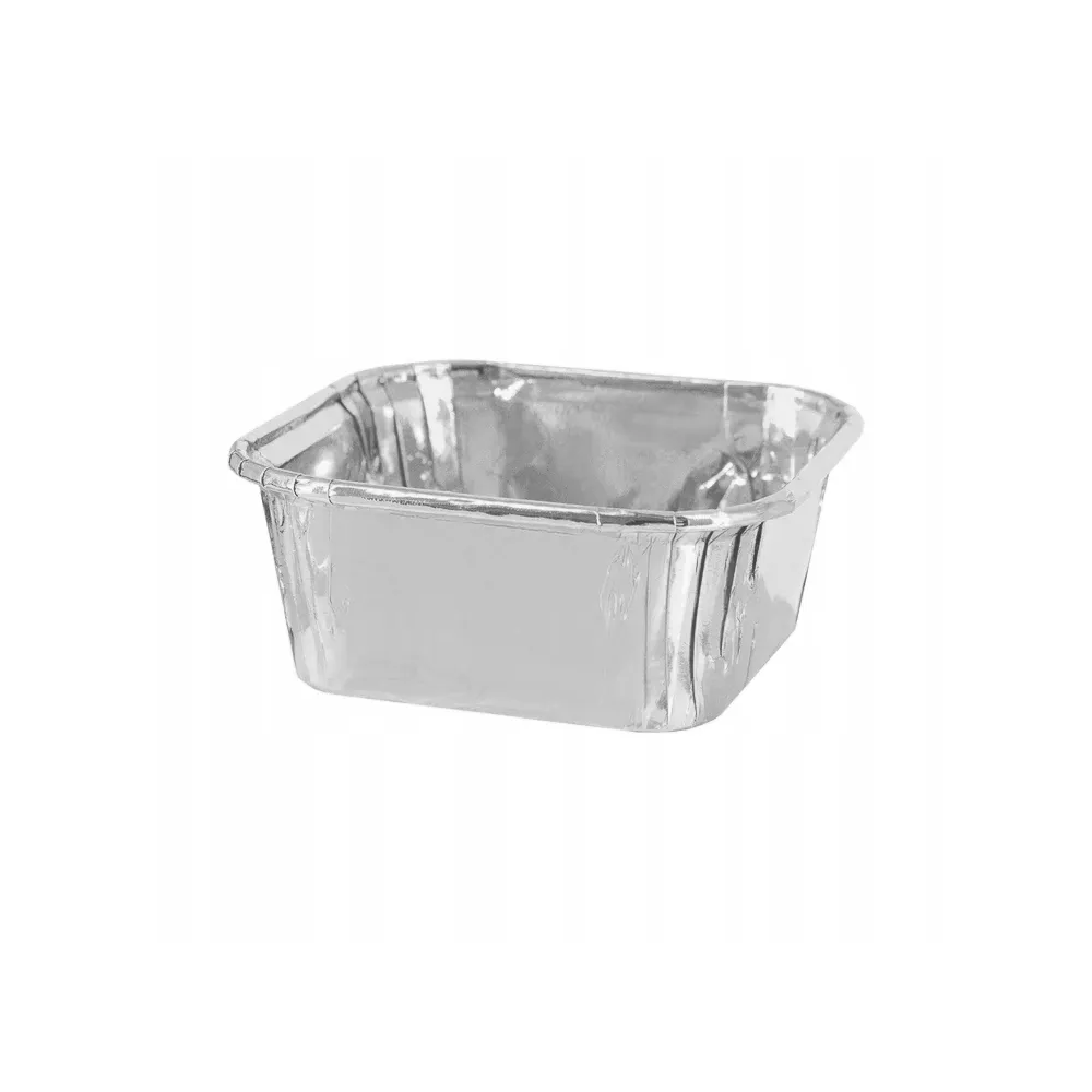 [Cupcake_lazer_carre_argent] Boîte à cupcake carré lazer argent (pack= 25 unités)