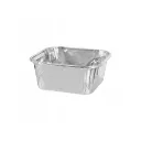 Boîte à cupcake carré lazer argent (pack= 25 unités)