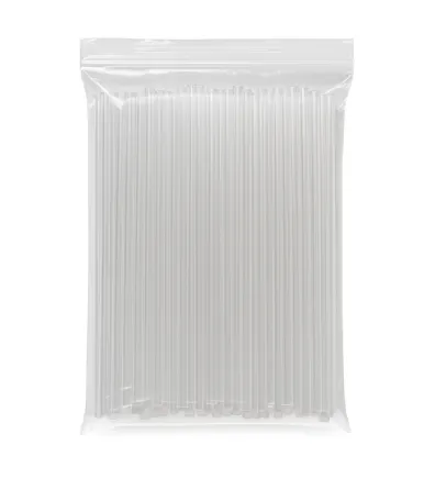 [PAILLE_TRANSPARENTE_Golden_Straw__8MM] PAILLE TRANSPARENTE 8MM GOLDEN Straw (50 sacs de 100 pièces)( 50 unités de vente/ carton)
