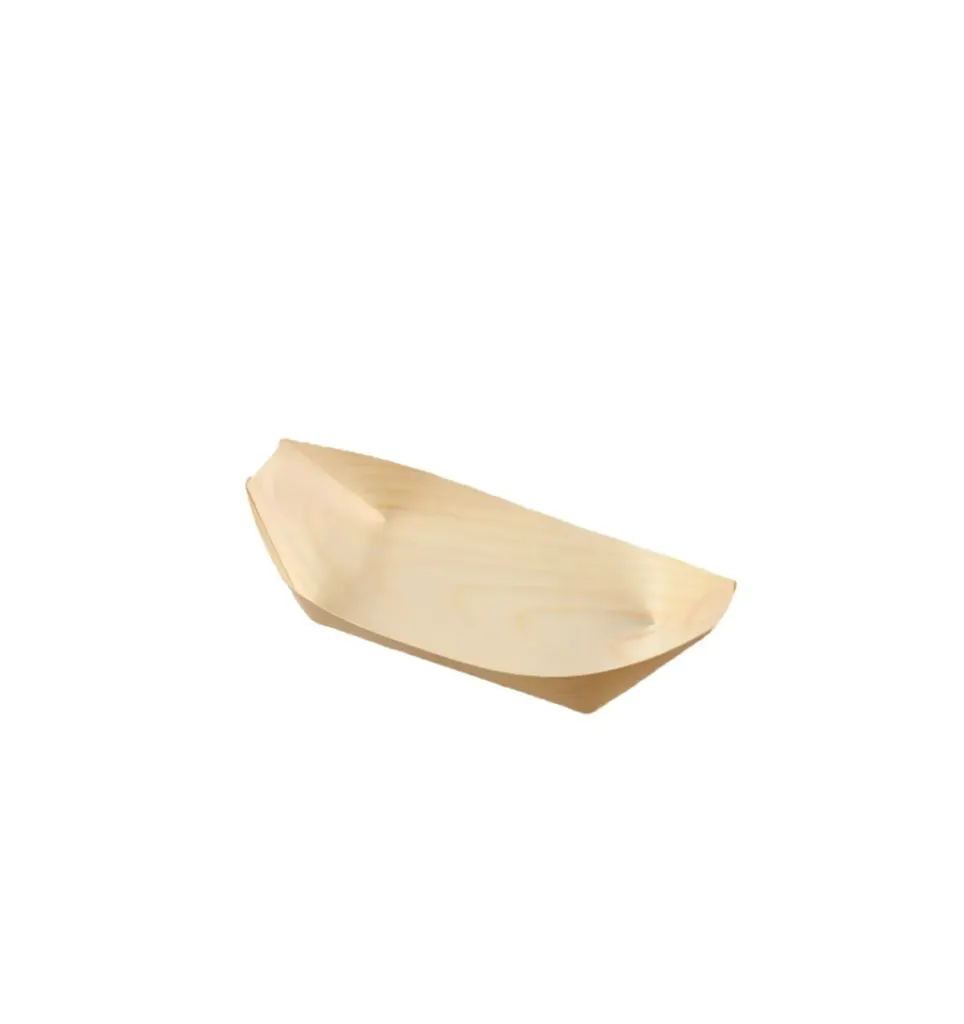 VERRINE EN BOIS BATEAU 65*42MM REF 50040 (100 PCS par Boite) (12 boites par carton) PLUS